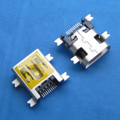 張家港miniUSB AB type 10pin female head plate 1.0mm